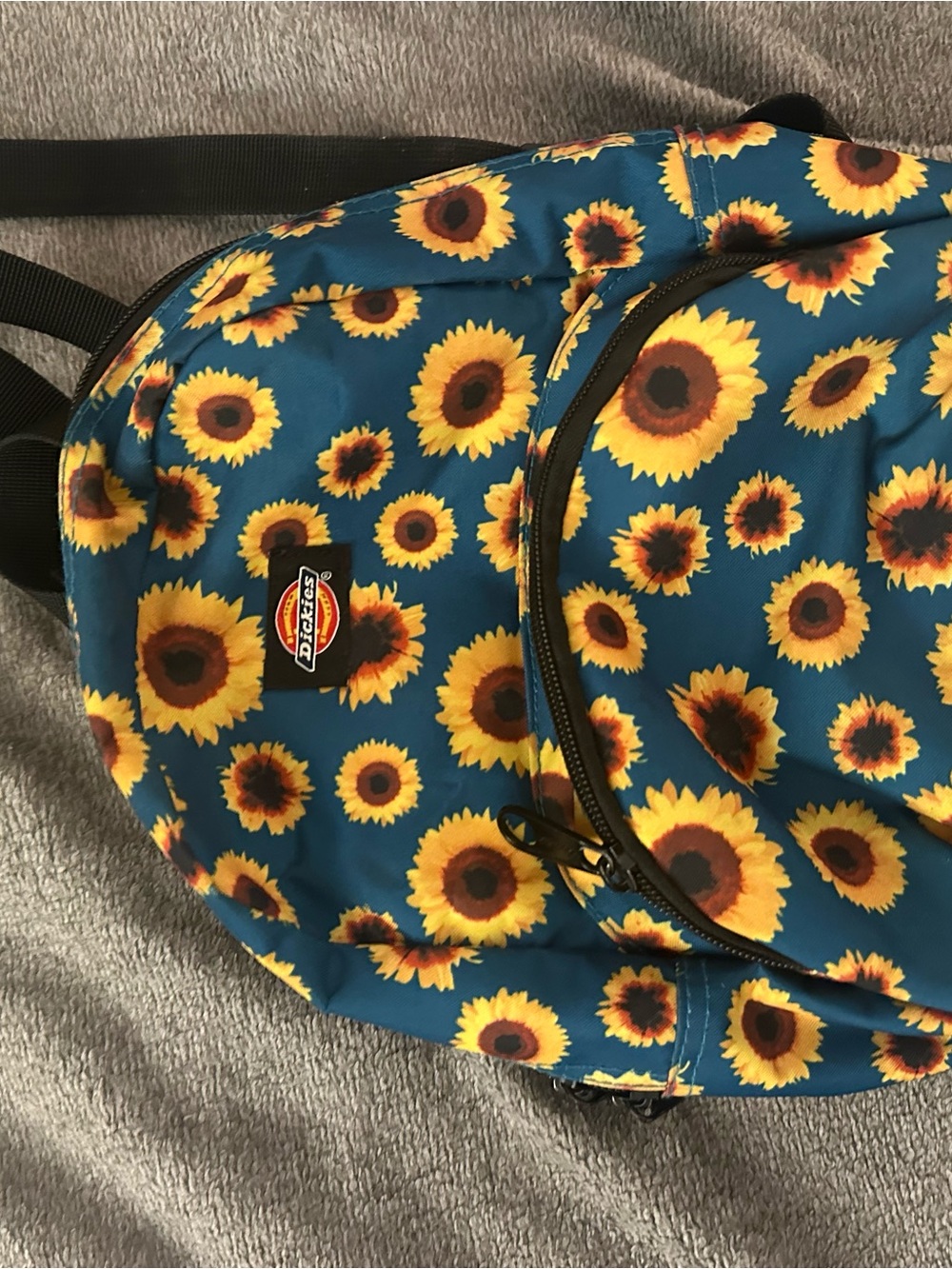 Dickies Teal Sunflower Mini Backpack